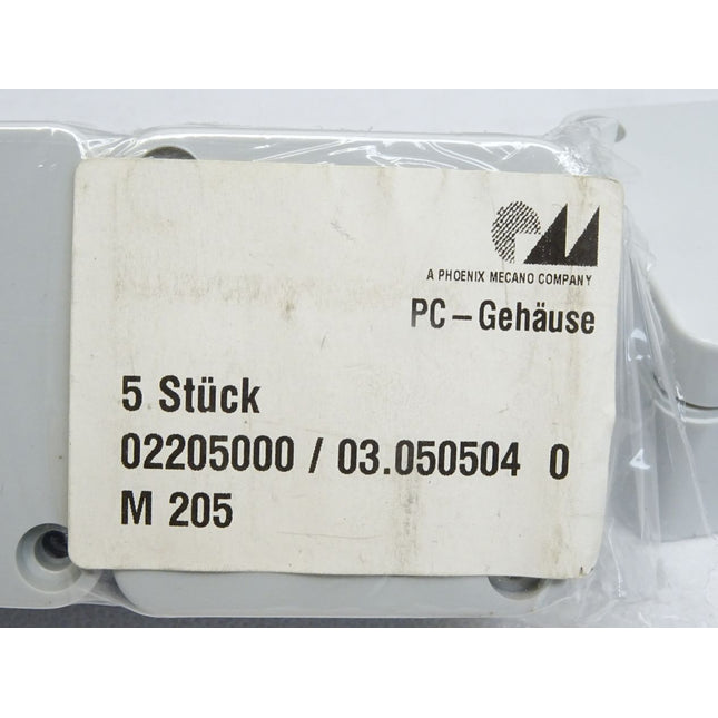 Phoenix Mecano PC-Gehäuse Industriegehäuse 02205000 / 03.050504 M205 / Neu OVP - Maranos.de
