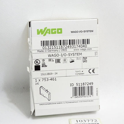 Wago 753-461 2-Kanal-Analogeingang / Neu OVP - Maranos.de