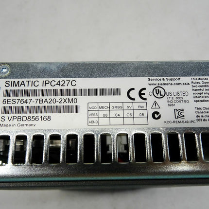 Siemens Simatic Microbox PC IPC427C 6ES7647-7BA20-2XM0 / 6ES7 647-7BA20-2XM0 - Maranos.de