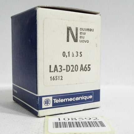 Telemecanique Zeitblock LA3D20 LA3 D20 A65 016512 0.1-3s / Neu OVP - Maranos.de