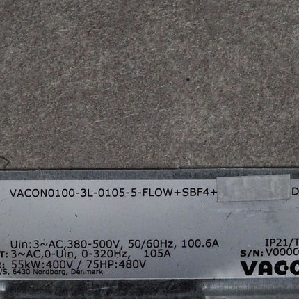 Vacon VACON0100-3L-0105-5-FLOW+SBF4+DLDE 55kW - Maranos.de