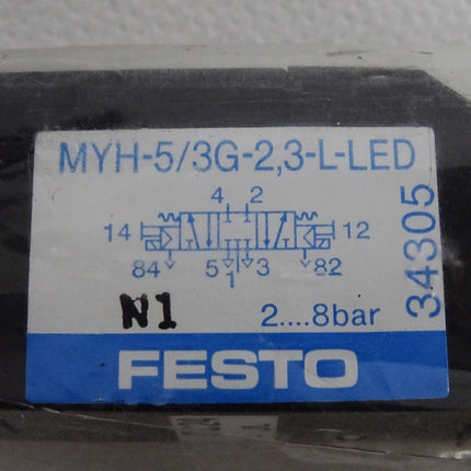 Festo 34305 Magnetventil MYH-5/3G-2,3-L-LED / Neu OVP - Maranos.de