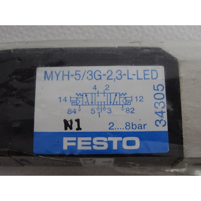 Festo 34305 Magnetventil MYH-5/3G-2,3-L-LED / Neu OVP - Maranos.de