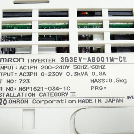 Omron Inverter 3G3EV-AB001M-CE 0.1kW - Maranos.de