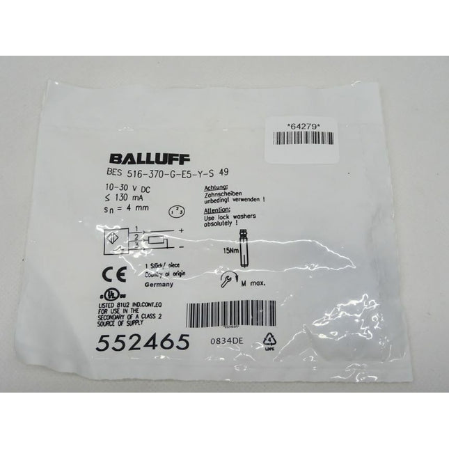 Balluff 552465 BES 516-370-G-E5-Y-S 49 NEU/OVP versiegelt - Maranos.de