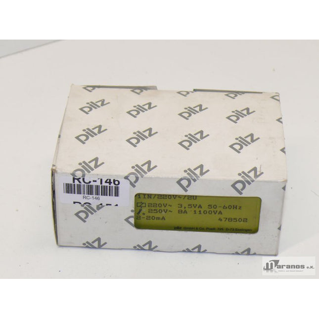 NEU-OVP Pilz P1IN Zeitrelais 220V Relais 478502 - Maranos.de
