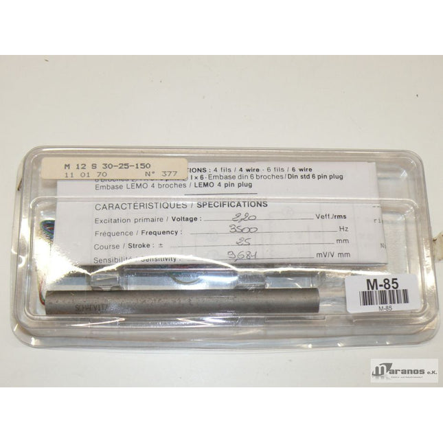 Neu: Sensor Linear Variable Differential M 12 S 30-25-150 / M12S30-25-150 - Maranos.de