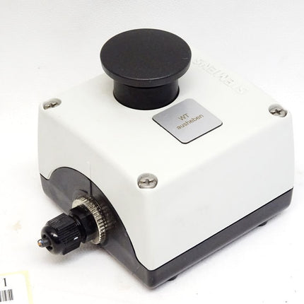 Siemens Pilzdrucktaster schwarz 3SB3420-0B 3SB3420-0C  mit Gehäuse - Maranos.de