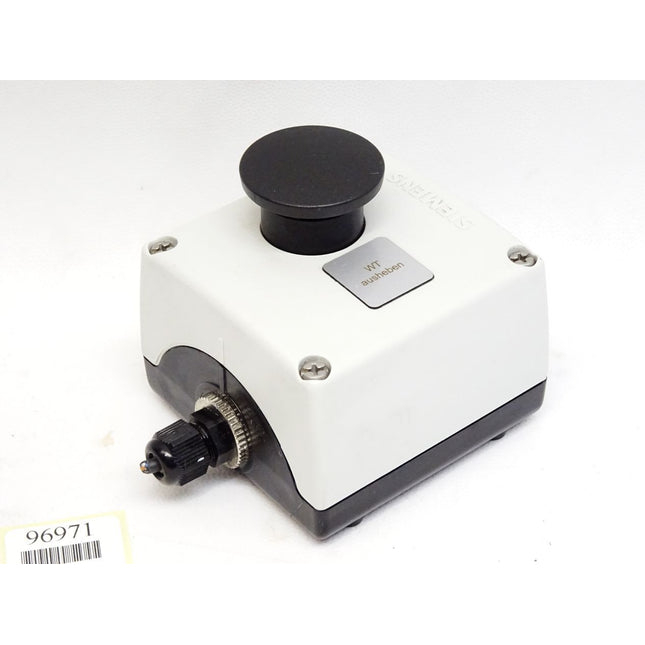 Siemens Pilzdrucktaster schwarz 3SB3420-0B 3SB3420-0C  mit Gehäuse - Maranos.de