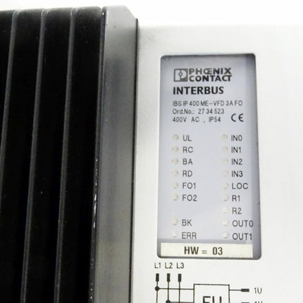 Phoenix Contact Interbus IBS IP 400 ME-VFD 3A FO / 27 34 523 / 2734523 - Maranos.de