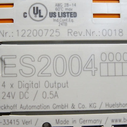 Beckhoff ES2004 4-Kanal-Digital-Ausgang - Maranos.de