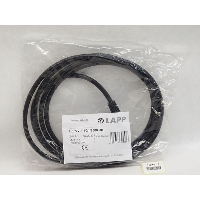 Lapp Kabel H05VV-F 3G1/2500 BK 73222334 - Maranos.de
