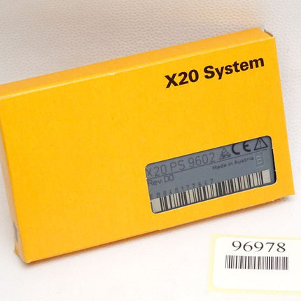 B&R X20PS9602 X20 PS 9602 Rev.D0 Einspeisung für Compact-S CPU / Neu OVP - Maranos.de