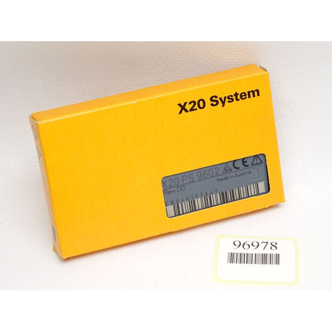 B&R X20PS9602 X20 PS 9602 Rev.D0 Einspeisung für Compact-S CPU / Neu OVP - Maranos.de