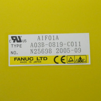 Fanuc AIF01A Interface Modul A03B-0819-C011 // N25698 2005-09 NEU - Maranos.de