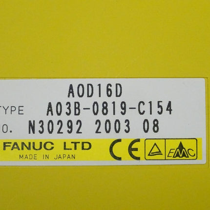 Fanuc AOD16D digitale Ausgabeinheit A03B-0819-C154 // N30292 2003 08 NEU - Maranos.de