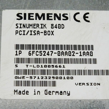 Siemens Sinumerik 840D 6FC5247-0AA02-1AA0 / 6FC5 247-0AA02-1AA0 Version C / CTM-1/20 MB - Maranos.de