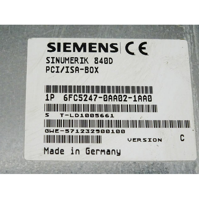Siemens Sinumerik 840D 6FC5247-0AA02-1AA0 / 6FC5 247-0AA02-1AA0 Version C / CTM-1/20 MB - Maranos.de