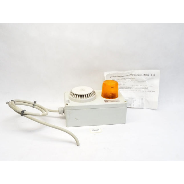 Warntonsirene B/SE 10 mit Gehäuse Blitzleuchte Hugentobler 110 230VAC 15Ws - Maranos.de