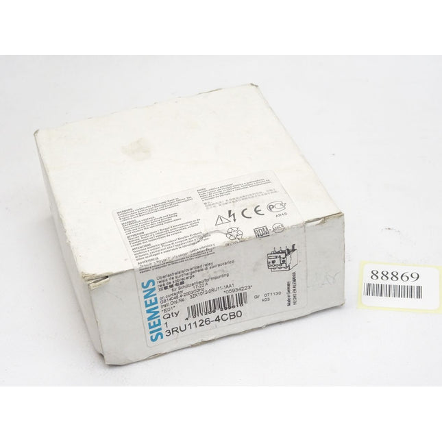 Siemens Überlastrelais 3RU1126-4CB0 / Neu OVP - Maranos.de