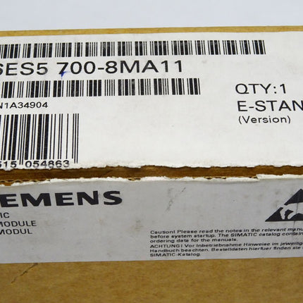 Siemens Simatic 6ES5700-8MA11 / 6ES5 700-8MA11 / Neu OVP - Maranos.de