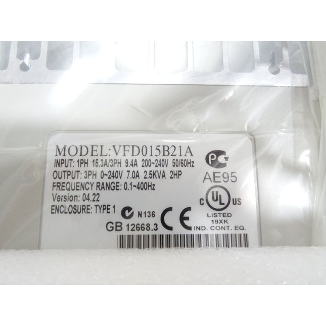Delta Frequenzumrichter VFD015B21A 1.5kW / Neu OVP - Maranos.de