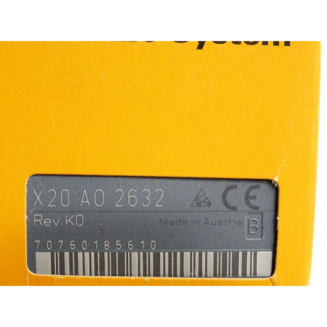 B&R X20AO2632 X20 AO 2632 Rev.K0 2 analoge Ausgänge / Neu OVP - Maranos.de