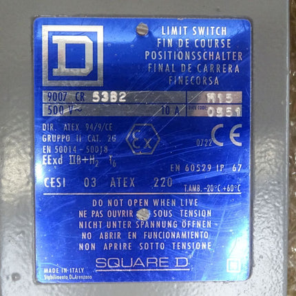 Square D Limit switch 9007 CR53B2 / Neu OVP - Maranos.de