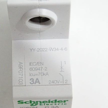 Schneider Electric A9F07103 iC60H C 3A Leitungsschutzschalter / Neu - Maranos.de