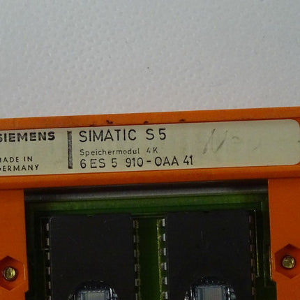 Siemens SIMATIC S5 6ES5910-0AA41 Speichermodul 4K 6ES5 910-0AA41 - Maranos.de