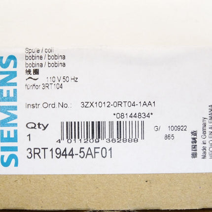Siemens Spule 3RT1944-5AF01 / Neu OVP - Maranos.de