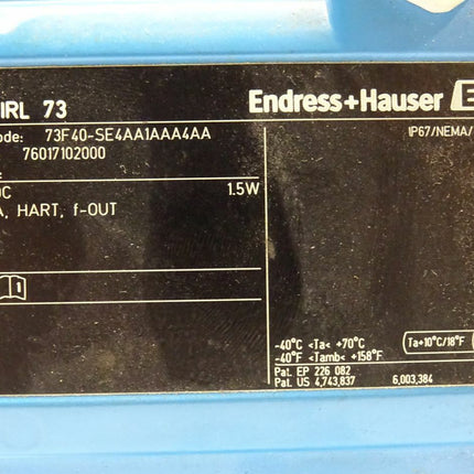 Endress+Hauser prowirl 73 / 73F40-SE4AA1AAA4AA - Maranos.de