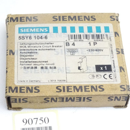 Siemens Leistungsschalter 5SY6104-6 / Neu OVP - Maranos.de