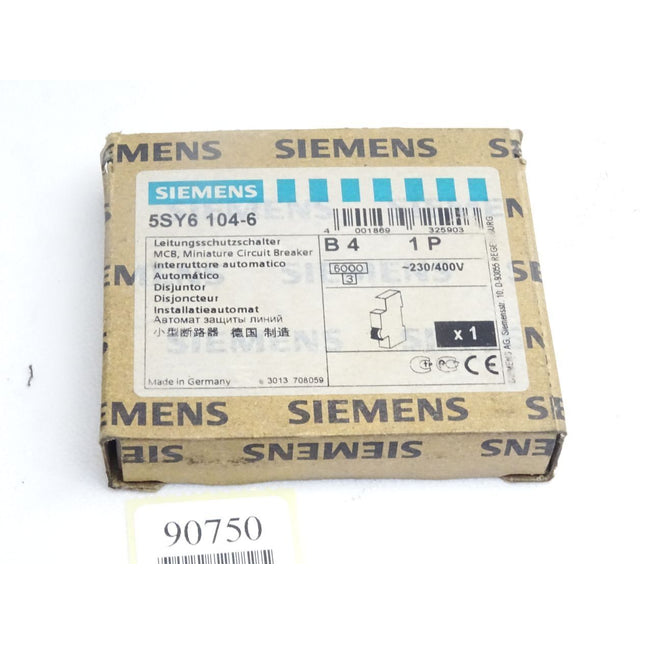 Siemens Leistungsschalter 5SY6104-6 / Neu OVP - Maranos.de