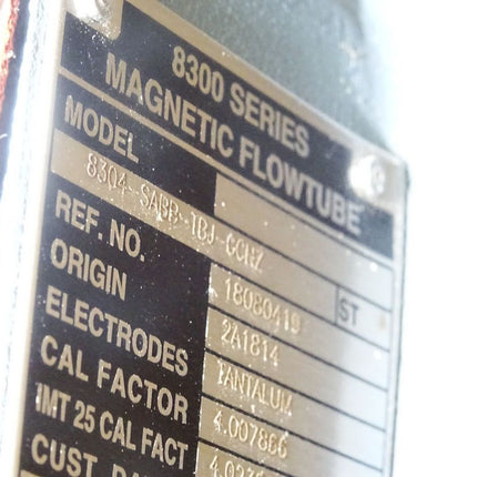 Foxboro Schneider Electric 8300 Series / Magnetic Flow Tube / 8304-SABB-TBJ-GCNZ / Neu OVP - Maranos.de