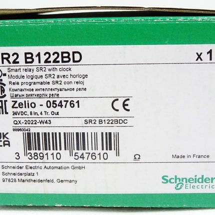 Schneider Electric SR2B122BD SR2 B122BD compact smart relay Zelio 054761 / Neu OVP - Maranos.de