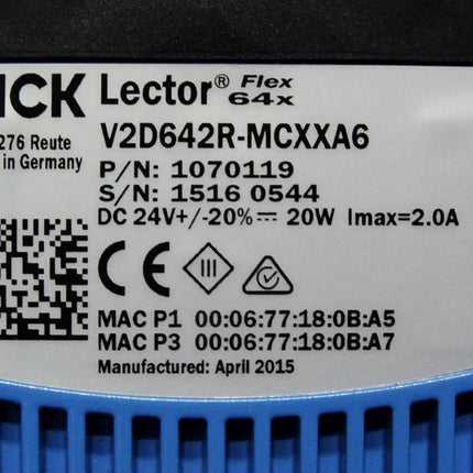 Sick 1070119 Kamerabasierte Codeleser Lector64x V2D642R-MCXXA6 / Neuwertig - Maranos.de