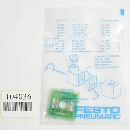 Festo 19145 Leuchtdichtung MC-LD-12-24DC / Neu OVP - Maranos.de
