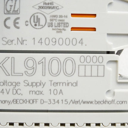 Beckhoff KL9100 Potenzialeinspeiseklemme - Maranos.de
