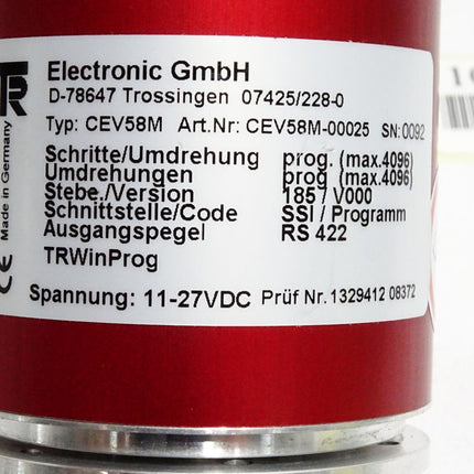 TR Electronic Drehgeber CEV58M CEV58M-00025 / Neuwertig - Maranos.de