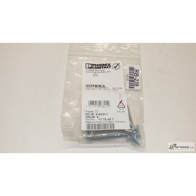 NEU/OVP Phoenix Contact HC-B 6ADP/1 DSUB 9 1775457 (1Stück) - Maranos.de
