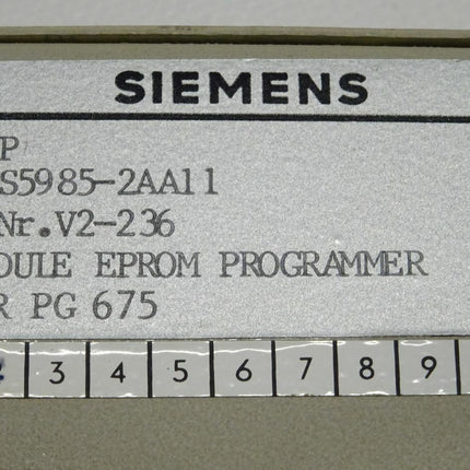 Siemens 6ES5985-2AA11 / 6ES5 985-2AA11 E: 02 Module Eprom Programmer - Maranos.de