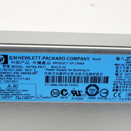 HP HSTNS-PR17 Build 0C Power Supply for Bulding-in 7001527-J000 499249-001 - Maranos.de