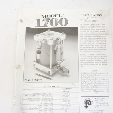 Drain-All 1700 / Neu OVP - Maranos.de