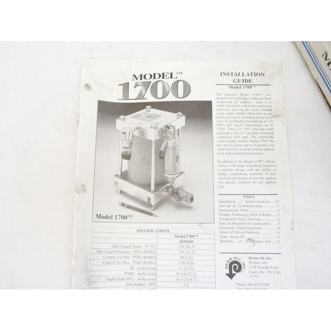 Drain-All 1700 / Neu OVP - Maranos.de