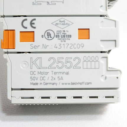 Beckhoff KL2552 0000 Busklemme  2-Kanal-Motion-Interface - Maranos.de