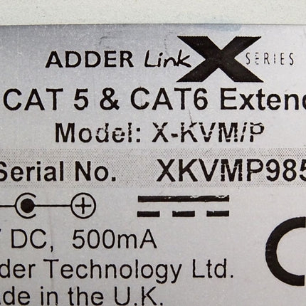 ADDER Link X Series CAT5 & CAT6 Extender X-KVM/P - Maranos.de