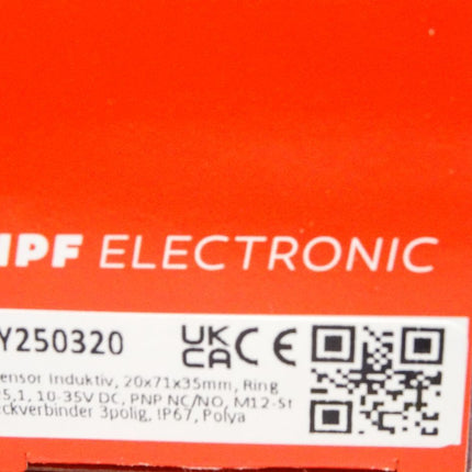 Ipf electronic Sensor Induktiv Ring-Sensor IY250320 / Neu OVP - Maranos.de