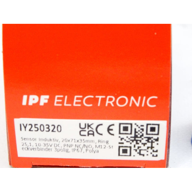 Ipf electronic Sensor Induktiv Ring-Sensor IY250320 / Neu OVP - Maranos.de