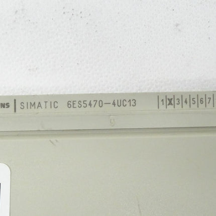 Siemens Simatic S5 6ES5470-4UC13 / 6ES5 470-4UC13 E:1- - Maranos.de